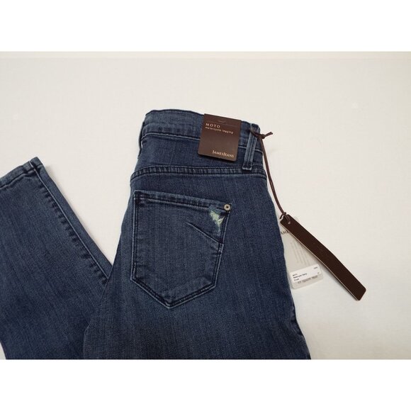 James Jeans MOTO Motorcycle Legging Skinny Distressed Size 27 - Picture 4 of 15